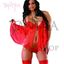 Baby doll abierto rojo XL